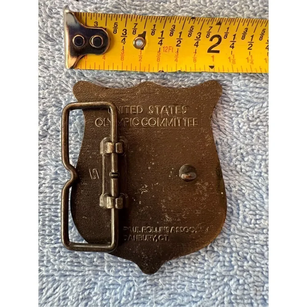 Vintage 1980 US Olympics Belt Buckle